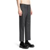 wool flannel cropped trousers