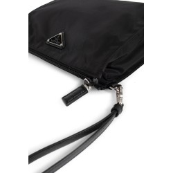 re-nylon and saffiano leather necessaire