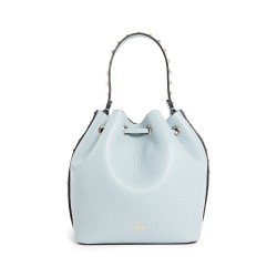 rockstud grainy calfskin bucket bag