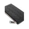 intrecciato long zippered card case