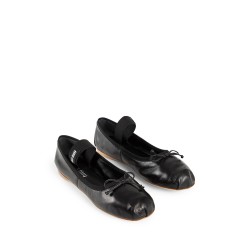 leather ballerinas