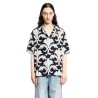 metamorphos wall print bowling shirt