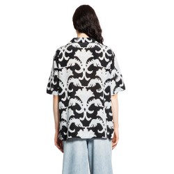 metamorphos wall print bowling shirt