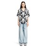 metamorphos wall print bowling shirt