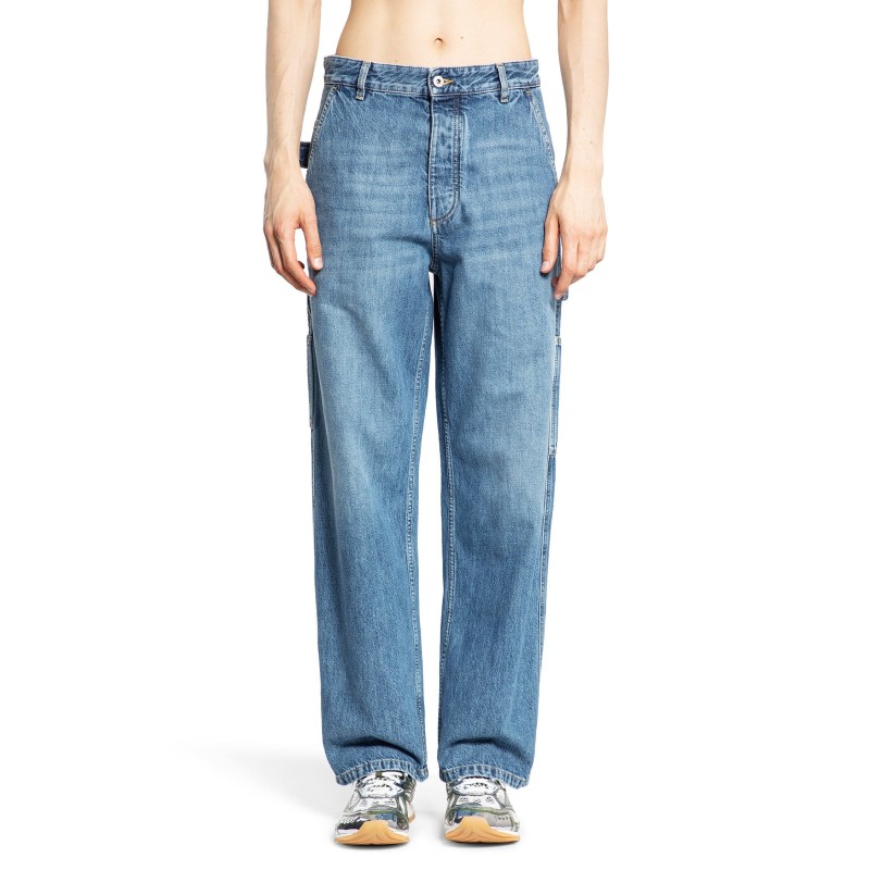 workwear jeans in washed denim