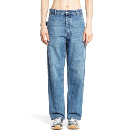 workwear jeans in washed denim