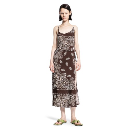 bandana print midi dress