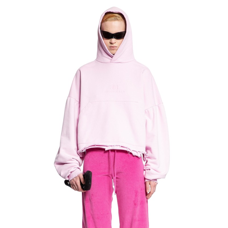 bb balenciaga cropped hoodie