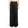 cotton nylon wide leg trousers