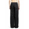 cotton nylon wide leg trousers