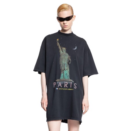 paris liberty t-shirt dress in vintage jersey