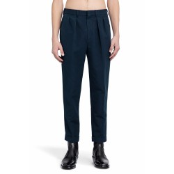 double cotton satin semi sartorial pants