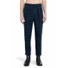 double cotton satin semi sartorial pants