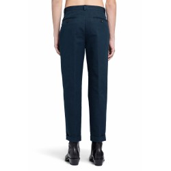 double cotton satin semi sartorial pants