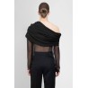 draped top in silk muslin