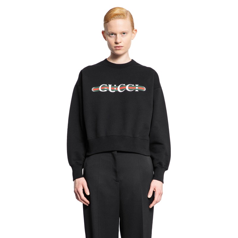 gucci web print boxy sweatshirt