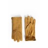 intrecciato suede gloves