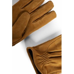 intrecciato suede gloves