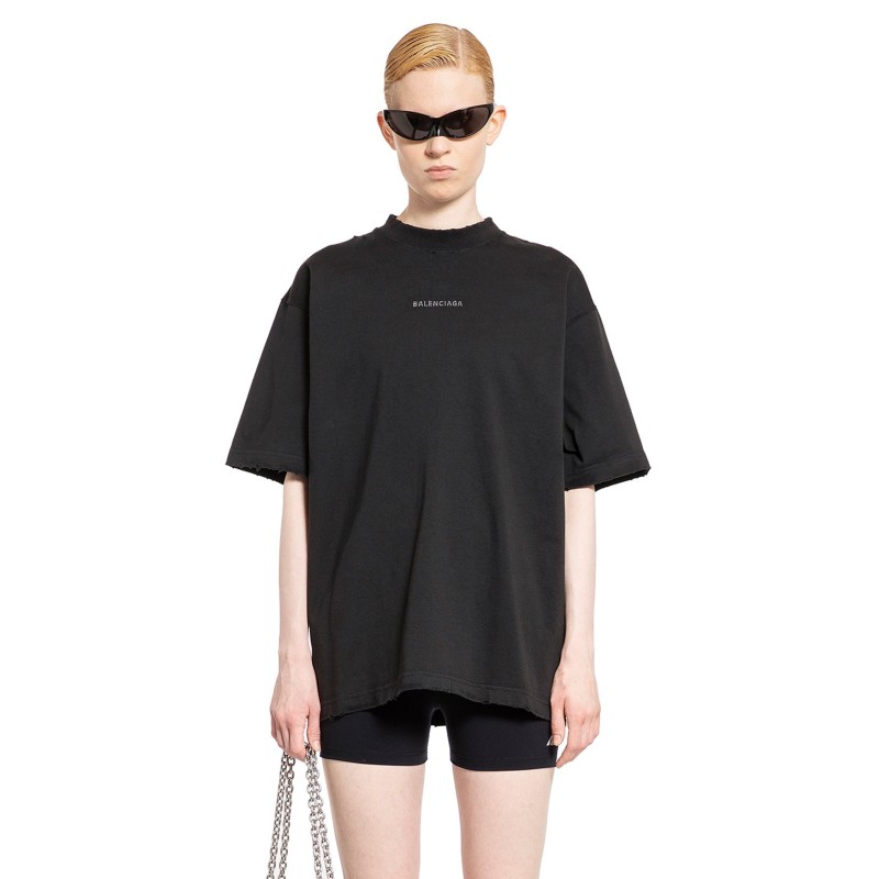 rhinestone balenciaga back medium fit t-shirt