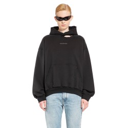 rhinestone balenciaga back medium fit hoodie