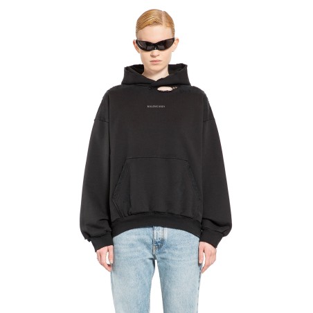 rhinestone balenciaga back medium fit hoodie