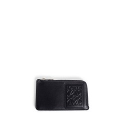 coin card holder in satin calfskin