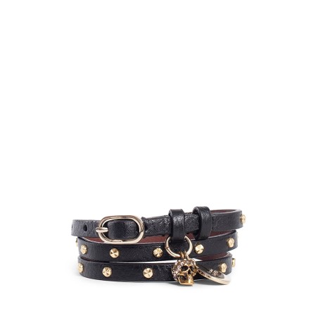 double-wrap skull bracelet