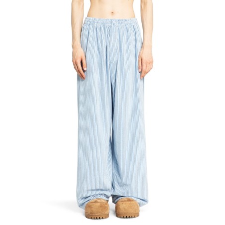 large pyjama pants in striped light fleece