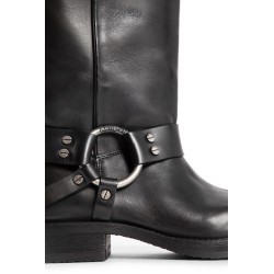 harness leather boots