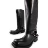 harness leather boots