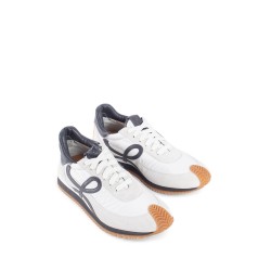 flow runner sneakers in nylon leather