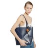 medium puzzle fold tote in shiny calfskin