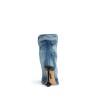 toy ankle boots in washed denim