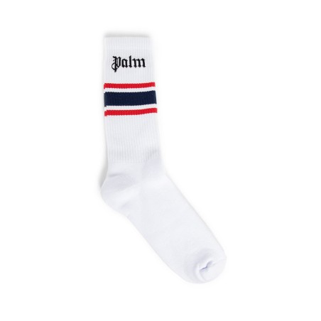 striped logo socks