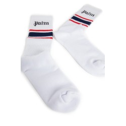 striped logo socks