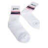 striped logo socks