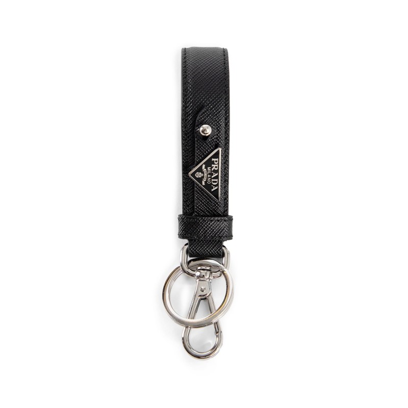 saffiano leather keychain