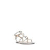 rockstud flat calfskin sandals