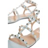 rockstud flat calfskin sandals