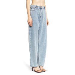 loose leg denim pants