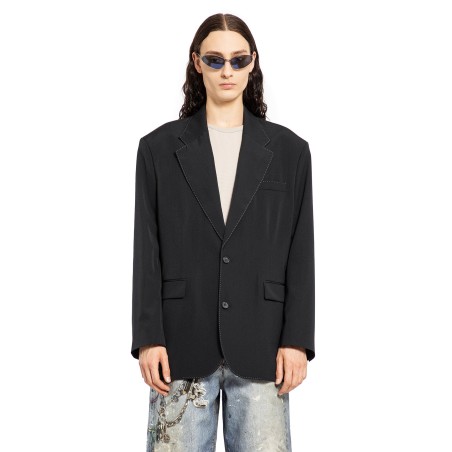 single-breasted relaxed fit blazer