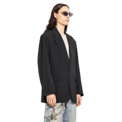 single-breasted relaxed fit blazer