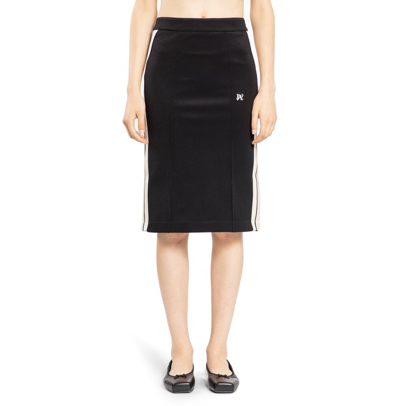 pa monogram midi skirt