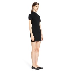 mock neck tee dress in bodycon knit