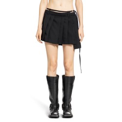 asymmetric pleated mini skirt