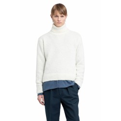 fine gauge merino roll neck sweater