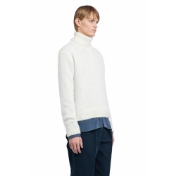 fine gauge merino roll neck sweater