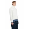 fine gauge merino roll neck sweater