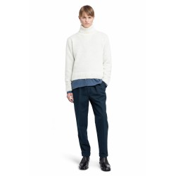 fine gauge merino roll neck sweater