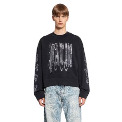 studded gothic palm sweatshirt